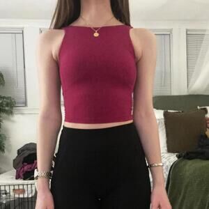 Pink Align Lululemon High Neck Tank